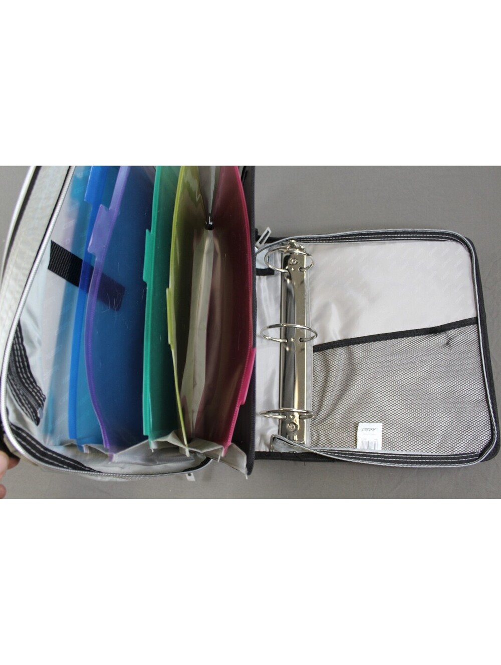 Colorful Cartoon Animal 3-Ring Binder Organizer Case, Used - Picture 3 of 5